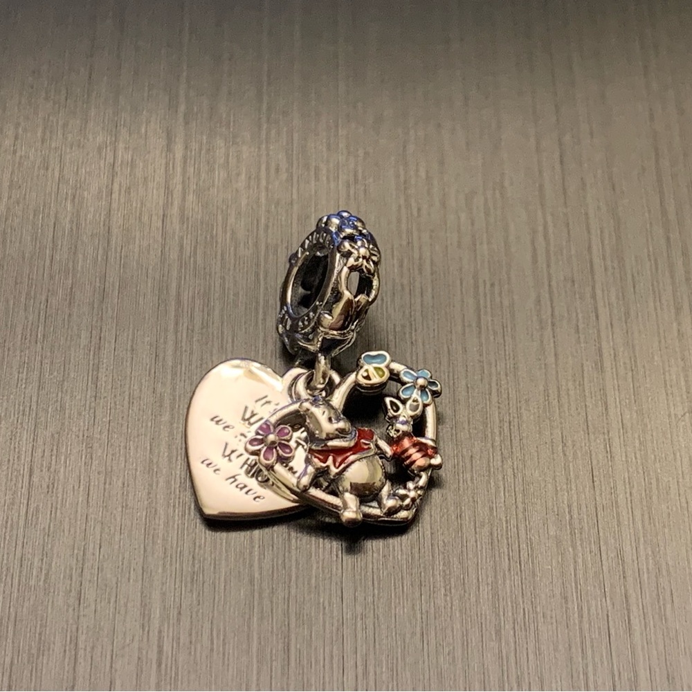 Authentic Pandora Disney Winnie The Pooh & Piglet Dangle Charm